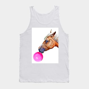 Horse with Bubblegum Tank Top